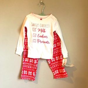 Carter’s cozy Christmas pjs girls 4T